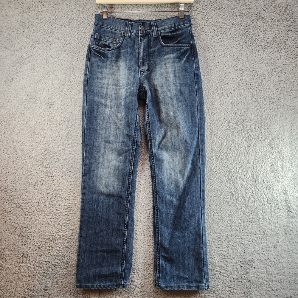 Bailey's Point Jeans Women's 28 X 30 Blue Denim Cotton‎ Straight Leg Mid Rise